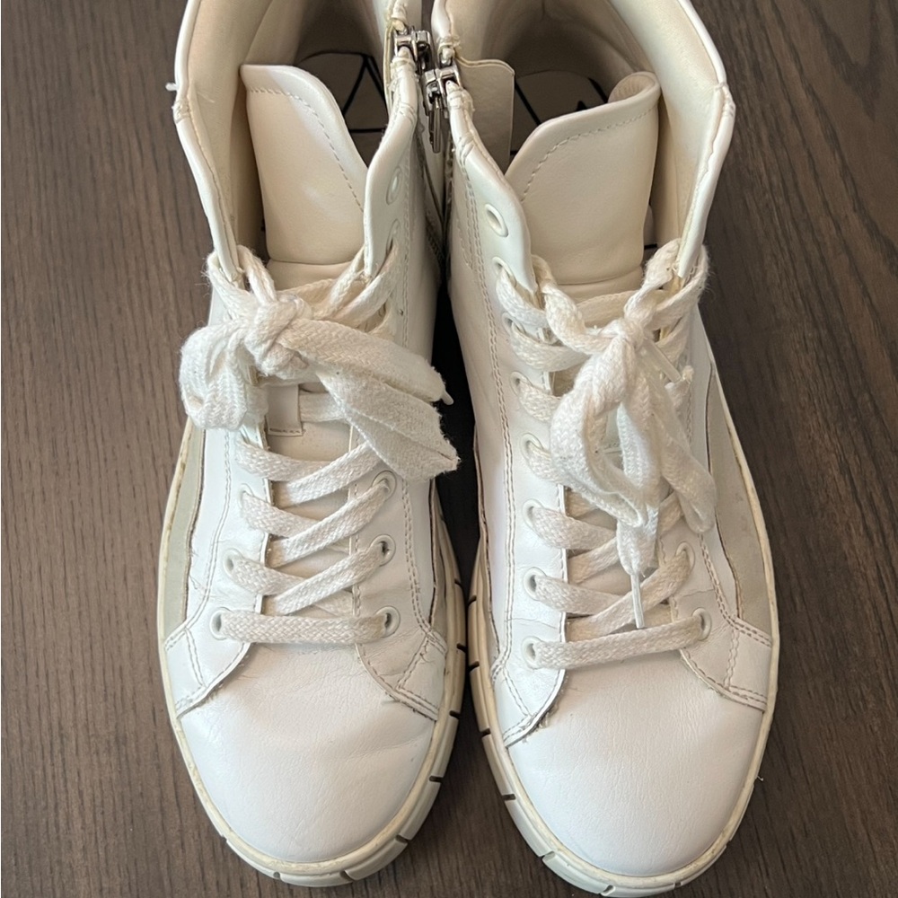 Bershka high top platform trainers